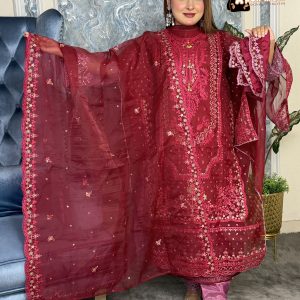 NEW Arraivals Premium Quality Pakistani Pure Organza Unstitched Party Collection